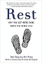 Pang - Rest, whey you get more done when you work less cover - title on a white background with sketch of flip-flop sandals