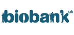 UK Biobank logo - word biobank with silhouettes of individuals in and between the letters