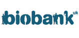 UK Biobank logo - word biobank with silhouettes of individuals in and between the letters