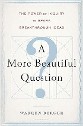 Berger - A More Beautiful Question: The power of inquiry to spark breakthrough ideas - image of a question mark in light blue over some symmetrical geometry all under the title in black with the subtitle above in dark red-brown
